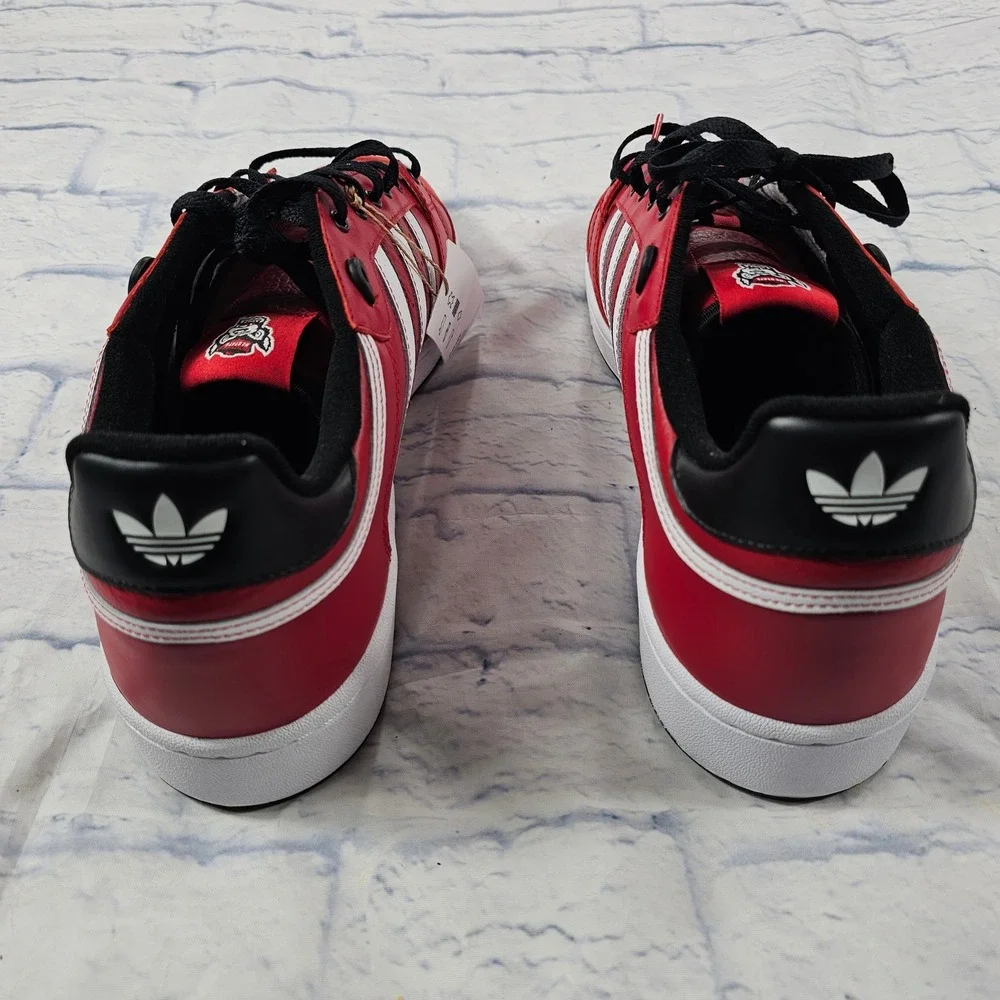 Adidas Centennial RM NCAA Mens 15 Red NC State Wolfpack Leather Sneakers ID0124